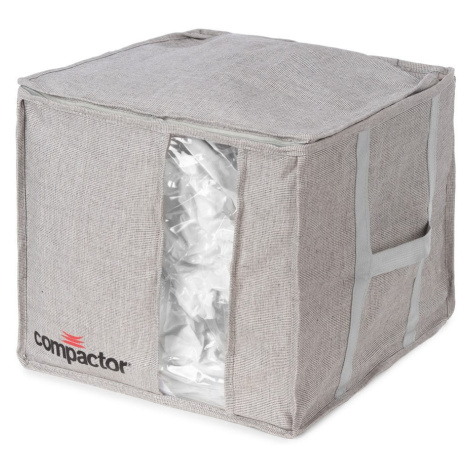 Sivý kompresný úložný box Compactor Oxford, 125 l