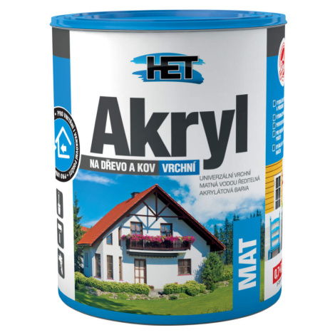 Univerzálna akrylátová farba HET Akryl MAT 0603 Slonová kosť 0,7 kg