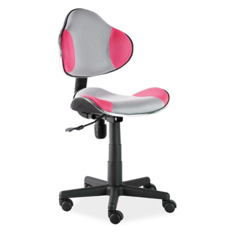 Študentská kancelárska stolička Q-G2 Sivá / ružová,Študentská kancelárska stolička Q-G2 Sivá / r Signal