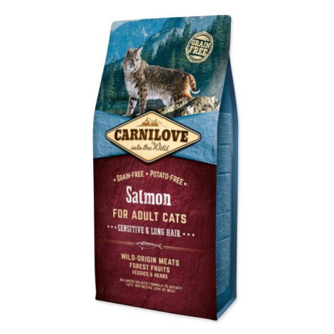 Krmivo Carnilove Adult Cats sensitive & Long Hair Salmon 6kg