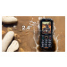 EVOLVEO StrongPhone X5, vodotěsný dolný telefón Dual SIM, čierno-oranžový