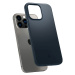 Apple iPhone 14 Pro, plastový zadný kryt, Spigen Thin Fit, tmavomodrá