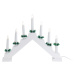 Vianočný svietnik Candle Bridge biela, 7 LED