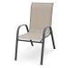 HALMAR Mosler záhradná stolička sivá / tmavosivá