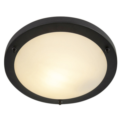 Moderné nástenné svietidlo čierne 31 cm IP44 - Yuma QAZQA