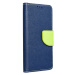 Diárové puzdro na Samsung Galaxy S21 Ultra 5G Fancy Book modro limetkové