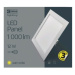 Mini LED panel 170x170, štvorcový vstavaný biely, 12W, 3000K (EMOS)
