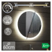 AQUAMARIN kúpeľňové LED zrkadlo okrúhle - 60 cm