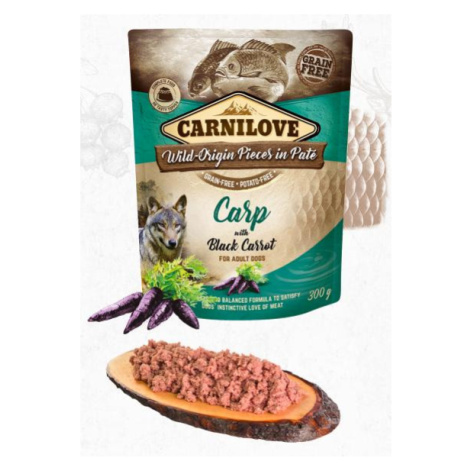 CARNILOVE dog  kapsa  PATÉ CARP/black carrot - 300g