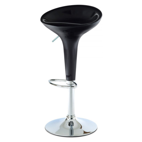 AUTRONIC AUB-9002 BK barová stolička, plast čierny/chróm