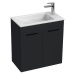 Kúpeľňová skrinka s umývadlom Jika Cube 60x43x62,2 cm antracit mat H4536311763521