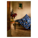 Modré predĺžené obliečky na jednolôžko z bavlneného saténu 140x220 cm Grand Pleasantly - JUNA
