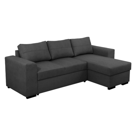 Carryhome ROHOVÁ SEDACIA SÚPRAVA, textil, antracitová