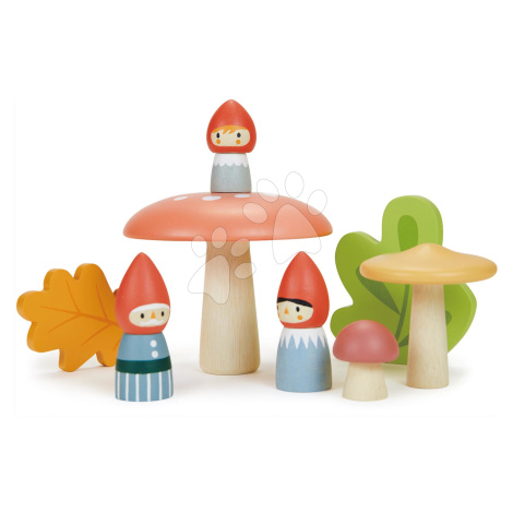 Drevená rodina trpaslíkov Woodland Gnome Family Tender Leaf Toys s 3 figúrkami