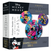 Trefl Drevené puzzle 500+5 - Ikonický Mickey Mouse