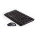 A4tech set bezdrôtovej klávesnice a optickej myši, USB, čierna
