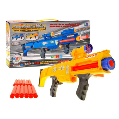 mamido Detská pištoľ s penovými nábojmi MP18 žltá