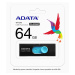 ADATA Flash Disk 32GB UV220, USB 2.0 Dash Drive, čierna / modrá