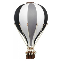 Dadaboom.sk Dekoračný teplovzdušný balón - čierna/sivá - S-28cm x 16cm
