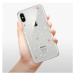 Odolné silikónové puzdro iSaprio - Abstract Triangles 02 - white - iPhone X