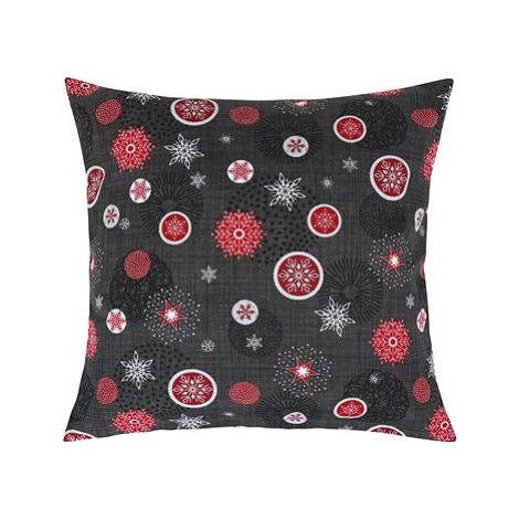 Bellatex Obliečka Vianoce 40 × 40 cm 55/121 vianočné ozdoby sivé