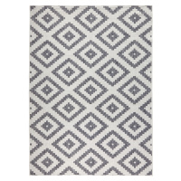 Kusový koberec Twin-Wendeteppiche 103132 grau creme – na ven i na doma - 240x340 cm NORTHRUGS - 