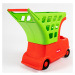 DOLONI Detské auto s košíkom zeleno-červené