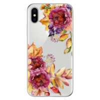 Odolné silikónové puzdro iSaprio - Fall Flowers - iPhone X