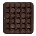 Banquet Formičky na čokoládu silikonové Culinaria Brown 21,4x20,6 cm mix tvarů