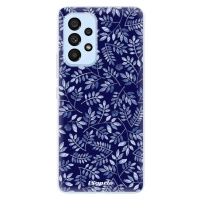 Odolné silikónové puzdro iSaprio - Blue Leaves 05 - Samsung Galaxy A73 5G