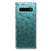 Odolné silikónové puzdro iSaprio - Abstract Triangles 03 - black - Samsung Galaxy S10