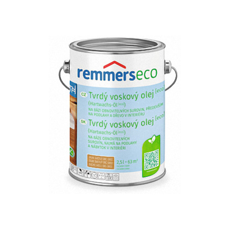 REMMERS - Tvrdý voskový olej ECO REM - weiss 2,5 L