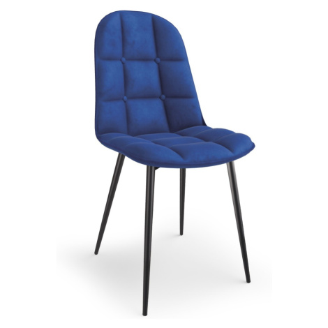 Dizajnová stolička Brenna tmavo modrá Halmar