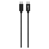 Kábel WG USB-C na USB-C, 1m, 3A, čierna