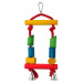 Hračka Bird Jewel hojdačka drevená s lanom farebná 25cm