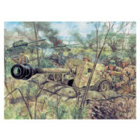 Model Kit figurky 6096 - WWII - GERMAN PAK40 AT GUN & CREW (1:72)