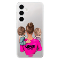 Odolné silikónové puzdro iSaprio - Super Mama - Two Boys - Samsung Galaxy S24