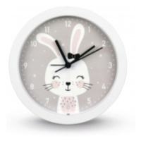Hama 186432 Lovely Bunny, detské stolné hodiny s funkciou budenia, priemer 16 cm, tichý chod