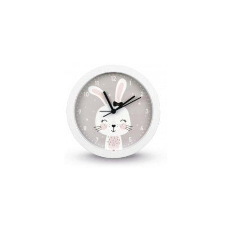 Hama 186432 Lovely Bunny, detské stolné hodiny s funkciou budenia, priemer 16 cm, tichý chod