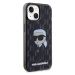 Original faceplate case KARL LAGERFELD KLHCP15SHNKMKLK for iPhone 15 (Ikonik Monogram / black)