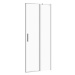 CERSANIT - Kyvné dvere s pevným poľom MODUO 80x195, pravé, číre sklo S162-004