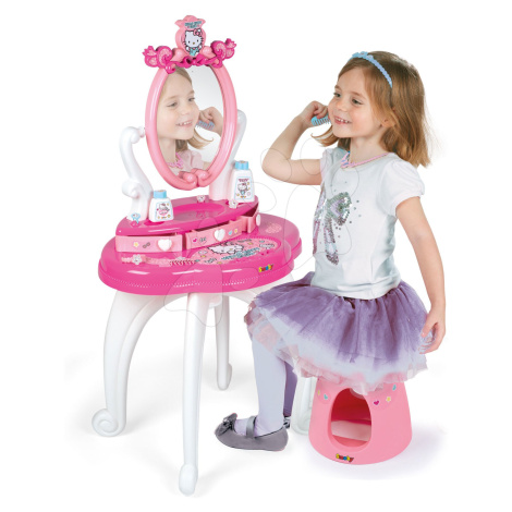 Kozmetický stolík so stoličkou Hello Kitty Smoby a 10 doplnkov