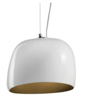 Závesná lampa Surface Ø 27 cm, E27 biela/hnedá