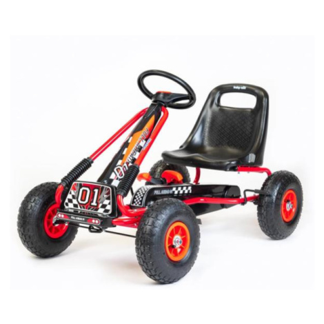 Detská šliapacia motokára Go-kart Baby Mix Razor červená