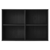 Čierna závesná knižnica v dekore jaseňa 89x61 cm Mistral – Hammel Furniture