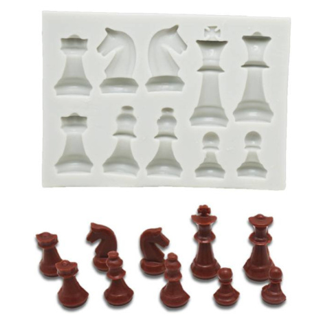 Silikónová šachová súprava 10,5x7,5cm - Cakesicq - Cakesicq