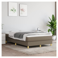 vidaXL Rám na boxspring posteľ sivohnedý 120x200 cm látka