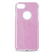Silikónové puzdro na Apple iPhone 13 Glitter 3in1 ružové