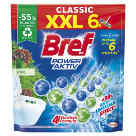 Henkel Bref Power Activ WC blok Pine 6x50 g XXL PACK