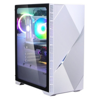 Zalman Z3 ICEBERG WHITE, ARGB, priehľadná bočníce, biela